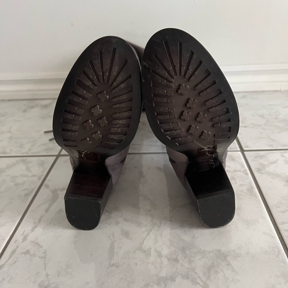 New over the knee suede like boots with back tie size 9 - Picture 4 of 5